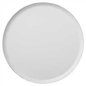 Plateau de service rond en métal martelé de luxe, plateau décoratif en émail pour table basse ou ottoman, plateau avec bordure dorée pour la maison, l'hôtel ou un mariage - Product Image 4