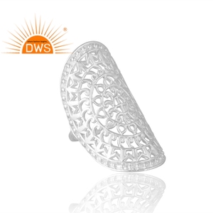 Anillo de Boda de Plata de Ley con Diseño Nuevo, Estilo Cóctel, Joyería Personalizada para Mujer, Regalo para Ella, Fabricante de Joyería Fina - Product Image 4