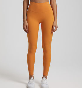 เลกกิ้งออกกำลังกายในยิมไร้รอยต่อสำหรับผู้หญิงเลกกิ้งออกกำลังกายโยคะเอวสูงโลโก้กำหนดเองได้ - Product Image 2