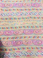 Tissus Jacquard Non-Tissés de Luxe Brodés pour Accessoires de Mariage - Mélanges Respirants de Coton, Lin, Soie et Synthétiques de Qualité Supérieure à Motifs Floraux