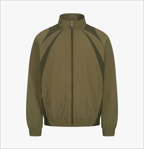 Fabricant d'équipement d'origine Survêtement coupe-vent personnalisé Ensemble 2 pièces Survêtement coupe-vent réfléchissant Veste à capuche avec fermeture éclair Pantalon de survêtement pour hommes - Product Image 2