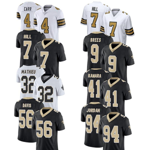 Maillots de football américain pour hommes et femmes de la Nouvelle-Orléans 2025, vêtements de sport, chemises brodées, logo cousu, maillots personnalisables avec logo - Product Image 1