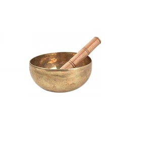 Cuenco tibetano de latón hecho a mano de Metal, cuenco de canto hecho a mano con mantra espiritual para Yoga y meditación - Product Image 1