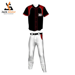 Uniforme de baseball personnalisé OEM avec logo de votre équipe, respirant, anti-humidité, séchage rapide, short coulissant, unisexe, adultes, 100% coton - Product Image 1