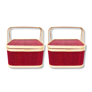 Produit de vente chaud célèbre la durabilité avec de beaux paniers-cadeaux en bambou de haute qualité - Product Image 1