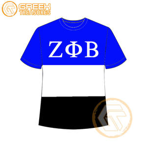 Venta al por mayor personalizada Zeta Phi Beta mujeres camiseta hermandad ropa algodón camisetas más finas mujeres fraternidad prendas - Product Image 4