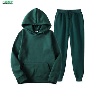 Vente en gros de sweatshirt de jogging d'hiver à manches longues avec logo personnalisé pour hommes pantalon de survêtement à capuche respirant grande taille avec logo avant positionné - Product Image 3