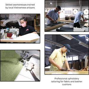 Sofá Modular Seccional de Fábrica en Vietnam, Sofá Grande de Forma Cuadrada, Moderno, Lujoso, Ecológico, Asiento Profundo y Cómodo para Villa o Taller - Product Image 5