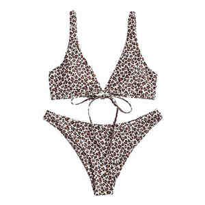 Precio barato por encargo de la mujer Bikini Set para adultos de alta calidad de estilo casual de dos piezas traje de baño de las mujeres Sexy Bikini Set OEM - Product Image 1