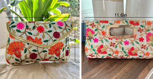 Nouvelle arrivée multicolore fil broderie travail soirée embrayages pour les femmes mariage mariée sacs - Product Image 2