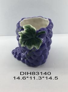 Juego de 2 Platos Esculpidos en Forma de Uva, Platos para Fruta, Tazones de Uva Morada, Platos de Fruta Vintage, Decoración Rústica, Decoración de Casa de Campo - Product Image 2