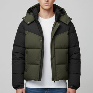 Chaqueta de Hombre para Exteriores, Diseño Nuevo OEM, Multicolor, Relleno de Algodón, 100% Poliéster, Ajuste Holgado, con Capucha y Cremallera, Estilo Puffer - Product Image 5