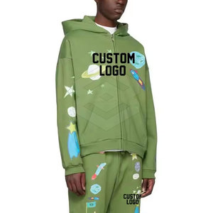 Chándal de hombre hecho a medida más popular, cuello con capucha, Color sólido, nuevo estilo, conjuntos de tamaño personalizados - Product Image 3