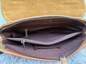 Nouveau sac à main en cuir recyclé de Style occidental sac à main de couleur chauve pour femmes sac à bandoulière élégant avec imprimé Animal - Product Image 6