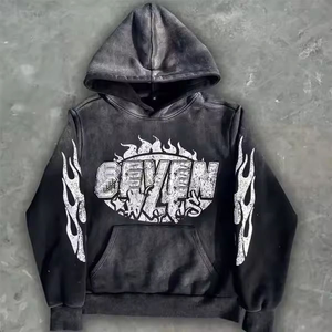 Conjunto Deportivo de Invierno para Hombre, Talla Grande, con Capucha, de Algodón y Forro Polar, Sudadera con Capucha y Pantalones Deportivos, Impresión de Logotipo Personalizado, Color Sólido, Secado Rápido, Ropa Casual - Product Image 3