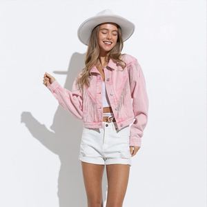 Chaqueta Vaquera con Flecos para Mujer, Diseño Personalizado al por Mayor, Calidad Premium, con Tela Suave y Cómoda y Artesanía Duradera - Product Image 6
