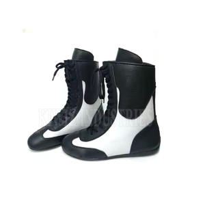 Chaussures de boxe professionnelles personnalisées en cuir de qualité supérieure nouveau design chaussures de sport prix de gros chaussures de boxe - Product Image 2