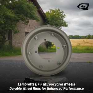 ล้อรถมอเตอร์ไซค์ Lambretta E + F ขอบล้อทนทานเพื่อประสิทธิภาพที่ดีขึ้น - Product Image 3