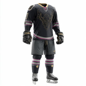 เสื้อฮอกกี้น้ำแข็งแบบซับลิเมชั่น ชุดยูนิฟอร์มฮอกกี้สนามแบบสั่งทำ เสื้อฮอกกี้น้ำแข็งแบบสั่งทำ ชุดทีม ชุดกีฬา ระบายอากาศ เสื้อผู้ชาย - Product Image 5