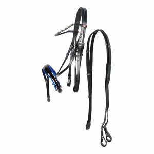 CABALLO BRIDLE DELUXE ANATOMIC CUERO ELEVADO Mejor nueva brida anatómica Caballo anatómico cuero brida Diseño anatómico - Product Image 5