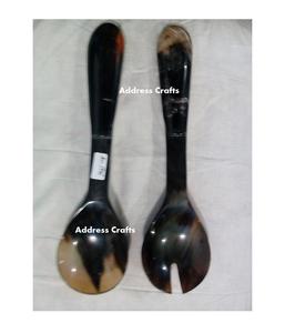 Cuchara de cuerno de alta calidad con mango de diseño Cuchara de cuerno de búfalo Producto de Venta caliente para el hogar y el hotel por dirección artesanal - Product Image 2