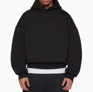 Sweat à capuche vintage pour homme, doublé polaire, 355 g, coupe classique, délavé, hiver, unisexe, uni, décontracté, col à capuche - Product Image 1