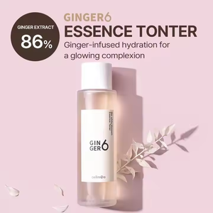 Ginger6 Toner végétalien anti-fatigue blanchissant formule coréenne avec de l'eau de gingembre Acide hyaluronique niacinamide pour éclaircir la peau - Product Image 3
