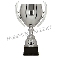 Prix de gros meilleur design de luxe, trophée de sport en métal fait à la main de luxe, argent plaqué or, finition du trophée de la coupe de grillon