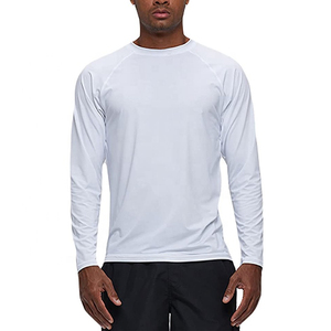 Logotipo personalizado Spandex/Nylon Ajuste adecuado Transpirable Secado rápido Protección solar Hombres Rash Guard - Product Image 2