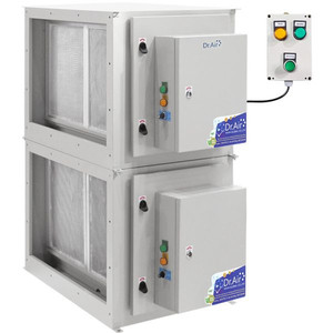 Purificateur d'air industriel Dr.Air Titan MAX-25000 ESP, solution de traitement des gaz d'échappement économe en énergie pour les petites et moyennes entreprises - Product Image 1