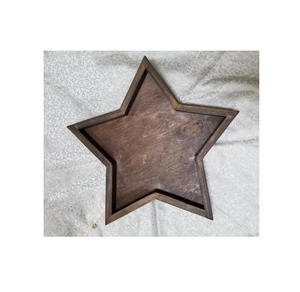 Bandeja de Madera para Velas, Soporte de Exhibición en Forma de Estrella, Bandeja Decorativa para Mesa de Comedor al Precio Más Bajo - Product Image 4