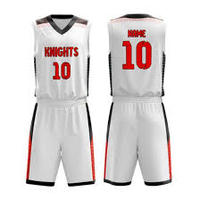 Maillots de basket-ball personnalisés vierges - Dernier design 100% polyester respirant et antibactérien sans manches tailles adultes unisexes
