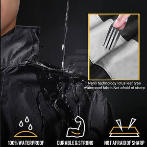 2025 Meilleures ventes Vêtements de sécurité Combinaisons de pluie Matériau durable Combinaisons de pluie Taille personnalisée - Product Image 4