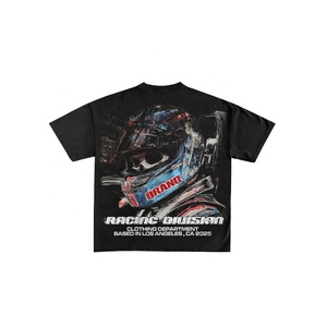 เสื้อยืดสำหรับผู้ชายเสื้อแจ็กเก็ตผ้าฝ้าย100% ฟอกสีกรดสั่งทำ - Product Image 6