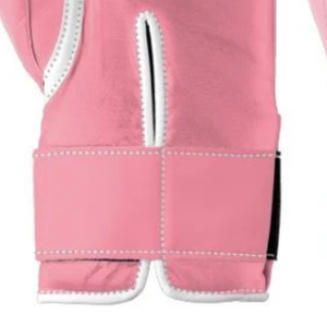 Gants de boxe professionnels en cuir rose avec fermeture velcro au poignet, pour l'entraînement et le sparring, pour hommes et femmes - Product Image 6