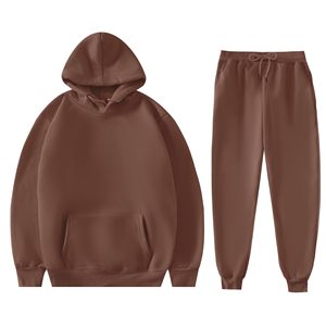 Conjunto Deportivo de Dos Piezas para Hombre, con Capucha, Diseño Sólido, para Entrenamiento en Gimnasio, para Correr en Invierno - Product Image 4