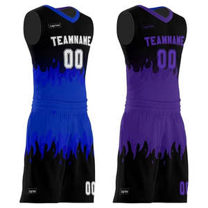 Uniforme de basket-ball professionnel conçu sur mesure nouveau style grande taille avec dernière technologie d'impression et caractéristiques respirantes - Product Image 2