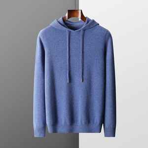 Nueva Sudadera con capucha de cachemira pura 100% de primera línea para hombre, suéter acolchado cálido para Sudadera con capucha - Product Image 3