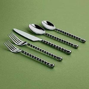 Ensemble de couverts en acier inoxydable, Logo personnalisé, poignée fine, livraison rapide, couteau à dîner en acier inoxydable, fourchette, argenterie - Product Image 4