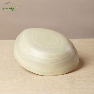 Tazón de Bambú Tejido a Mano con Curvas Orgánicas, Textura Natural en Capas, No Tóxico, Ecológico, Apto para Lavavajillas, Diseño Rústico - Product Image 4