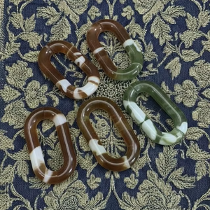 Cadena Decorativa de Resina Colorida Estilo Art Deco, Eslabones Personalizables con Logotipo, Hecha a Mano, para Colgar en la Pared, Ideal para Diwali, Cumpleaños, Bodas y Otras Ocasiones - Product Image 2