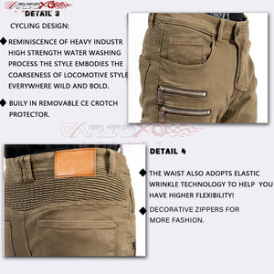 Pantalones Vaqueros de Motociclismo para Hombre, Invierno, con Cintura Flexible, Ignífugos, Transpirables y Ligeros - Product Image 4
