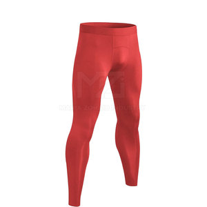 Leggings de Compresión de Cintura Alta, Efecto Push-Up, Color Personalizado Disponible, Transpirables, Cintura Elástica, Spandex/Poliéster para Hombre - Product Image 6