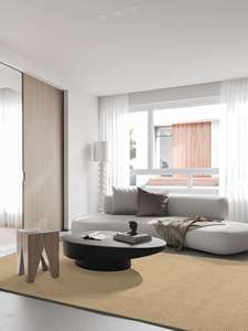 Alfombra de sisal natural jutte de calidad superior Alfombra de color sólido Estilo moderno Tejido Yute Hecho Turquía-Alfombra al por mayor Uso en el hogar Bajo MOQ - Product Image 3