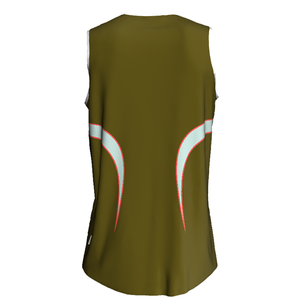 Maillot de basketball personnalisé à blocs de couleur, sans manches, col en V, séchage rapide, unisexe, pour adulte, vêtement de sport, impression par sublimation - Product Image 5