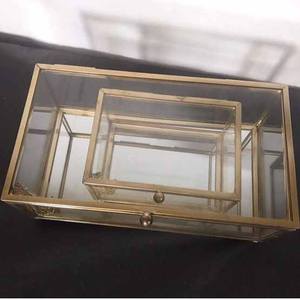 Dernier or 4X6 pouces Photo photographie Rectangle verre et or ombre boîtes peut contenir 4x6 bijoux impression Photo personnalisé 4x6" - Product Image 2