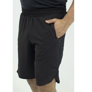 Pantalon cargo style urbain pour hommes Short confortable en coton décontracté Taille élastique Poche personnalisée Respirant Couleur unie Teinte unie - Product Image 5