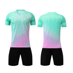 Offre Spéciale 2025 à manches courtes hommes Football maillot ensemble personnalisé Sport maillot ensemble gratuit maquette Football uniforme - Product Image 1