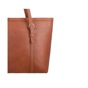 กระเป๋าหนังแท้ความจุมากสีน้ำตาลสนิมสำหรับผู้หญิงอินเทรนด์เหมาะสำหรับการใช้งานทั่วไป - Product Image 2