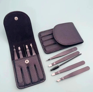 Pinzas para cejas y pestañas de acero inoxidable de precisión ANAAIF, juego de 96 clips con punta puntiaguda, herramientas de maquillaje - Product Image 1